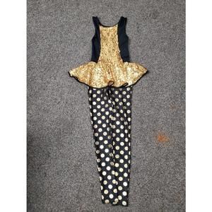 Weissmans Gold Digger Costume Dance Black Gold Women's Size Small